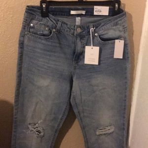 Lauren Conrad mid rise slim straight jeans